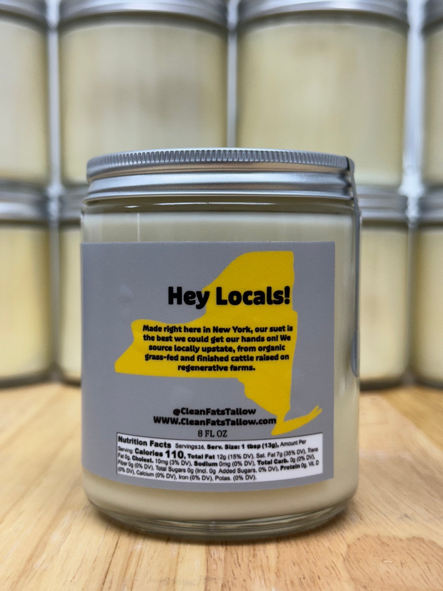 Grass-Fed Beef Tallow (8oz)